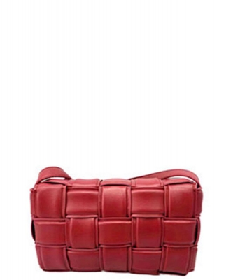 Fashion Square Quilt Crossbody Bag 6679 RED